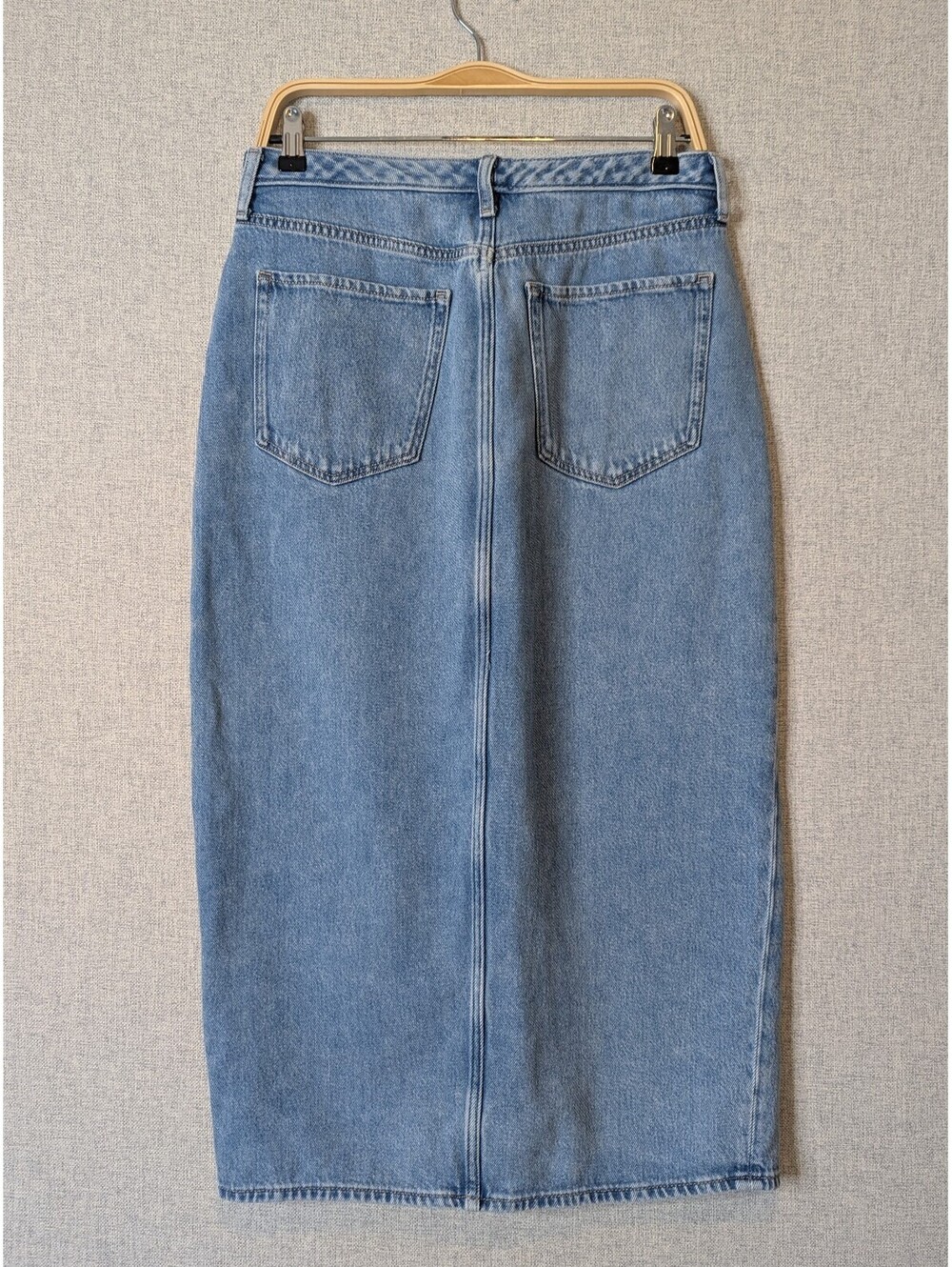 Banana Republic button front denim midi skirt - Tall/Long length - Picture 3 of 7